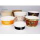 PE Paper Ice Cream Cup Containers Colorful Design Double Sided Food Safe Grade