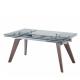 Multifunctional Luxury Modern Dining Table Set Practical Tempered Glass