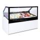Ventilated Ice Cream Displays Freezer Scooping Ice Cream Display Showcase Refrigerated