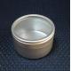 Aluminum Round Cosmetic Packaging/Cream Jars With Press Cap in Trapdoor-20G & 20ML 