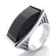 Tagor Jewelry Super Fashion 316L Stainless Steel Casting Rings Collection PXR054