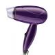 Foldable Handle Compact Hair Dryers With Hanging Loop And 2 Heat Settings