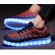 Cool Light Up Shoes , Lighted Tennis Shoes Facial Glowing Material Top