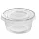 2oz Plastic Disposable Cup PLA Sauce Portion Cup With Flat Lid Biodegradable 60ml Clear