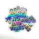 Custom Make Waterproof Rainbow Die Cut Holographic Sticker Label For Laptop Car