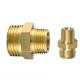Brass reduced nipple/Brass reducer/Brass reducing connector/OEM precision brass hose fitting/Hose screw fittings