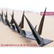Black Powder Coted Wall Spikes | Fencing Top Razor Spikes | Anti climb Spikes | HeslyFenc Brand China