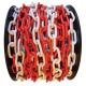 8mm Plastic Barrier Chain Red / White / Green / Yellow / Black For Traffic Road