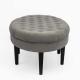 Simplicity Modern Ottoman Stool Bench Oval Tufted Footrest Fabric Coffee Table