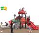 Funny Plastic Spiral Slide , Plastic Play Slides For Toddlers CAD Instruction Installation