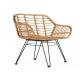 Modern Cafe Garden Rattan Chair Stackable Woven Peacock Plastic Wicker Dining Chairs For Wedding