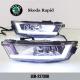 Skoda Rapid DRL LED Daytime Running Light turn light steering for car