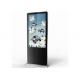 High brightness Standing lcd advertising player , 49 inch touch screen digital signage Kiosk