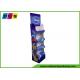 Retail Stores Portable Cardboard Merchandising Displays With 4 Trays And CMYK Printing FL170