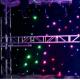Double Decker Fireproof Star Curtain LED Lights RGB 3 in 1 Color LED Star Cloth