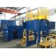 Blue Intermediate Copper Wire Take Up Machine Equipped With Basket Block Device