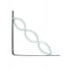 Anti Rust Triangle Wall Bracket / Metal Scroll Shelf Brackets Nonstandard