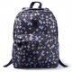 Flowery Shoulder Straps Nylon Backpack Bag Women School Backpacks