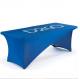 250G Polyester Pop Up Trade Show Table Throw  Table Cover Cloth With Logo ODM