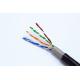 U/FTP Cat6  Outdoor Cable Double Jackets 23AWG Copper Category 6 Waterproof Exterior Network Cable Black External Cables