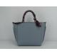 China Manufacturer Direct Sale Free Custom Logo Women Handbags Set Online Shopping Handbags Dusty Blue Bag with Scarf