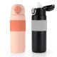21 Oz Stainless Steel Vacuum Bottle 600ml Thermos Flask Insulated With Silicone Straw Lid