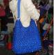 Large Dark Blue hobo fashion women bag sequin large satchel bag ready to ship