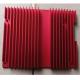 Customized Carmine Anodizing Extrusion Heat Sink Black For Electronic Device