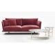 Fabric / Leather Cushion 2 Seater Contemporary Living Room Sofa