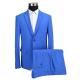 Adults Slim Fit Tailored Suits Men'S Blue Business Pure Color OEM Service