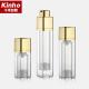ABS Square Cosmetic Airless Bottle 20ml 30ml 50ml Double Wall Twist Lock Up Open Rotate