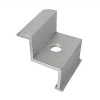 ISO9001 Aluminum Alloy Silver Solar Panel End Clamp High Temperature Resistance