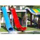 Water Playground Indoor Water Park Equipment Barrel And Sled Slides 1 Year Warranty