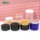 Transparent Cosmetic Cream Jar Containers ,  1000ml Plastic PET Jar With Aluminum Lid