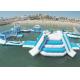 Eco - Friendly Giant Inflatable Floating Water Park / Inflatable Aqua Park For Sea