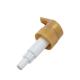 White Smooth Plastic Pump Head 0.5cc Cosmetic Spray Nozzle With Full Cap