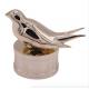 Customized Luxury Bird Design Gold Plating perfume bottle tops Free Sample