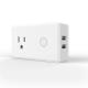 White Color Home Wifi Smart Plug Voice Control With 2 Port USB 12 Month Warranty