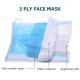 Waterproof Disposable Face Mask Custom Color Virus Resistant Convenient Use