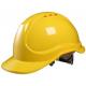 Head Protection Builders Safety Helmets Yellow Color Unique Appearance Design