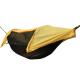 270*140CM Outdoor Yellow Waterproof 210T Polyester Portable Camping Tent 70D Ripstop Nylon Mosquito Net Hammock 2 In 1