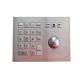 Vandalism Stainless Steel Trackball Pointing Devicel With Integrated Numeric Keypad