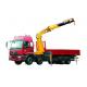 Durable Mobile 12T Knuckle Boom Truck Crane For Landscrape Jobs