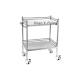 Mute Casters One Handle Medical Trolley Cart 100*50*88cm
