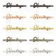 Customized Shape Metal Name Plate Gold Logo Tags for Handbags Bag Purse Hardware Letters