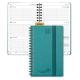Custom Turquoise Mini Weekly Planner 2023 2023 Vertical Layout Pages