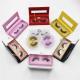 3D mink glitter eyelash box Factory hot selling glitter rigid lash paper box