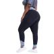 L - 4XL Solid Plus Size Yoga Pants High Waist Splicing Yoga Workout Leggings