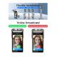 8 Inches Touchless Temperature Scanning Kiosk With Dual Cameras