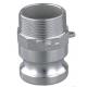 Quick Disconnect Aluminium Camlock Coupling Fittings Type F Male Thread